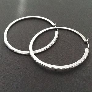 Sterling silver hoop